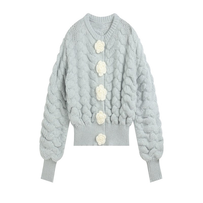 Strickpullovermantel Strickjacke