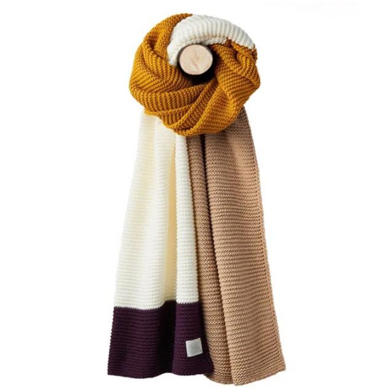 Custom Neuankömmlinge Winter Travel Schal übergroße gestrickte Wollkaschmirschal für Frauen