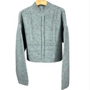 Herbst Top -Pullover übergroßer gestrickter Frauenpullover