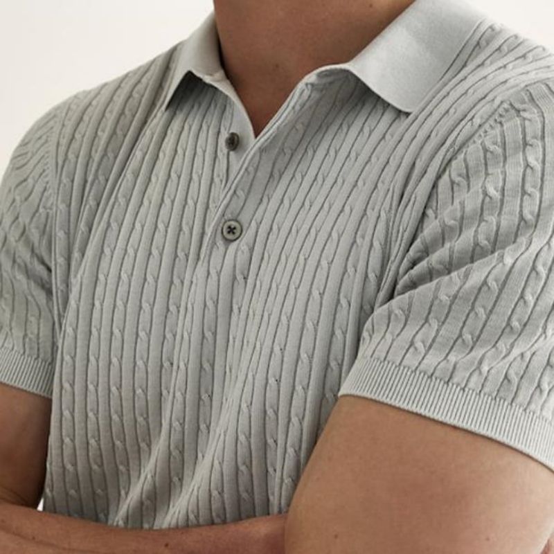 Benutzerdefinierte Designer Sommer Kurzarm Strickpullover Baumwollmänner \\\\\\\\ s Pullover